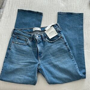 Abercrombie & Fitch Mid-Rise Straight Leg Jeans